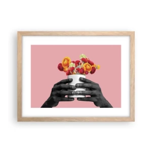 Plakát v rámu světlý dub - Apoteóza života - 40x30 cm