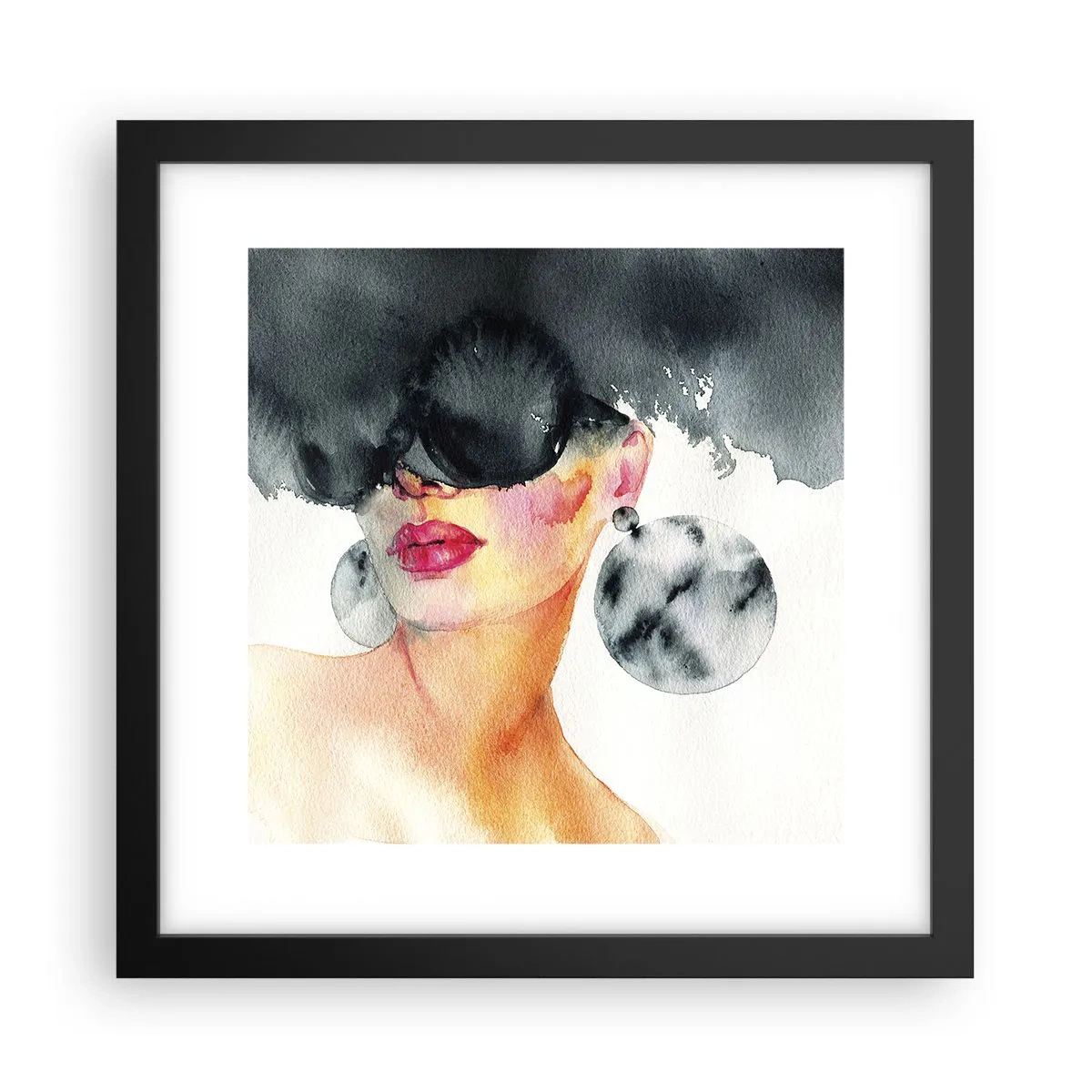 Plakát v černém rámu - Tajemství elegance - 30x30 cm