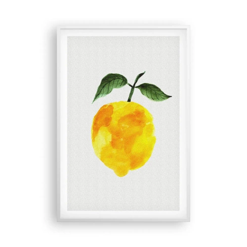 Plakát v bílém rámu - Jak poznat chuť slunce - 61x91 cm