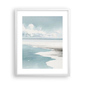 Plakát v bílém rámu - Jemný příliv - 40x50 cm