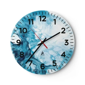 Nástěnné hodiny - Modrý koncert - 40x40 cm