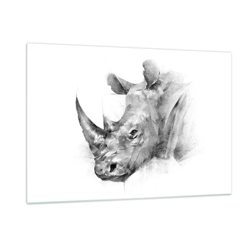 Obraz na skle - Africký portrét - 120x80 cm