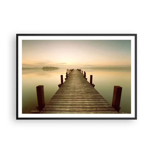 Plakát v černém rámu - Rozbřesk, svítání, světlo - 100x70 cm