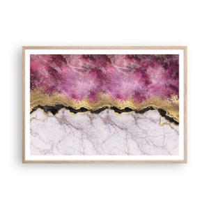 Plakát v rámu světlý dub - Na hranici - 100x70 cm