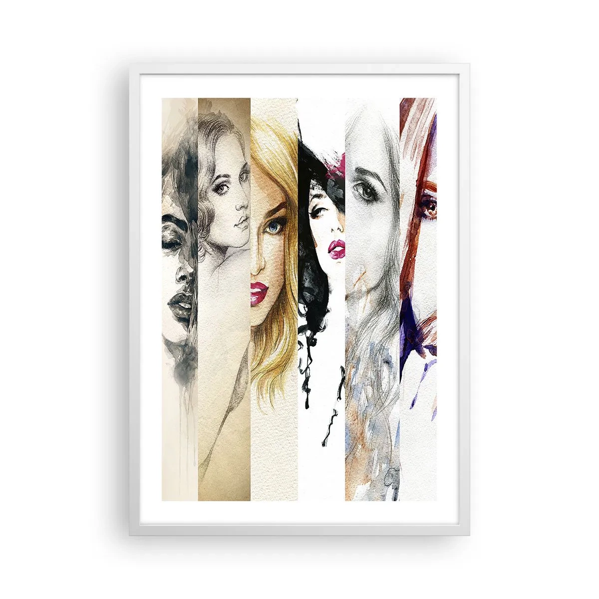 Plakát v bílém rámu - A vždy jsi to TY - 50x70 cm