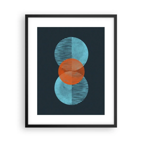 Plakát v černém rámu - Symetrická kompozice - 40x50 cm