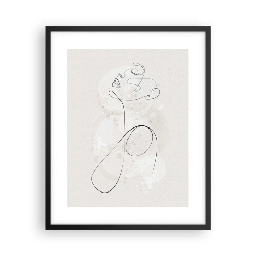 Plakát v černém rámu - Spirála krásy - 40x50 cm