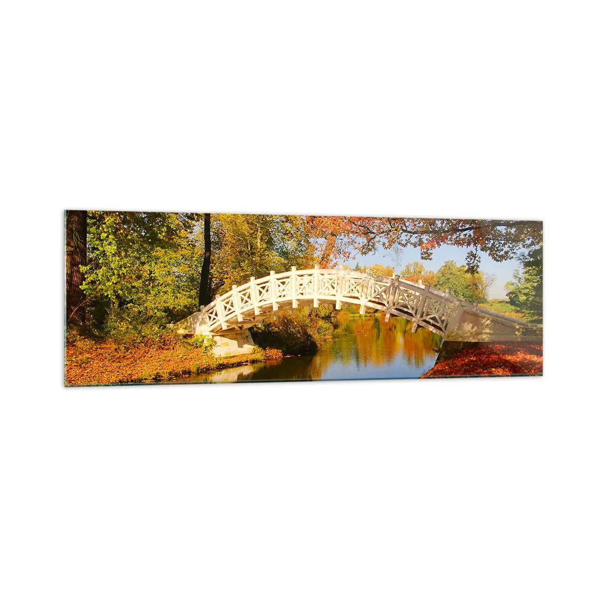 Obraz na skle - Na bílém můstku vzdechů - 160x50 cm