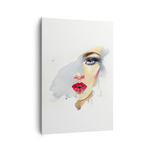 Obraz na plátně - Odraz v kapce vody - 70x100 cm