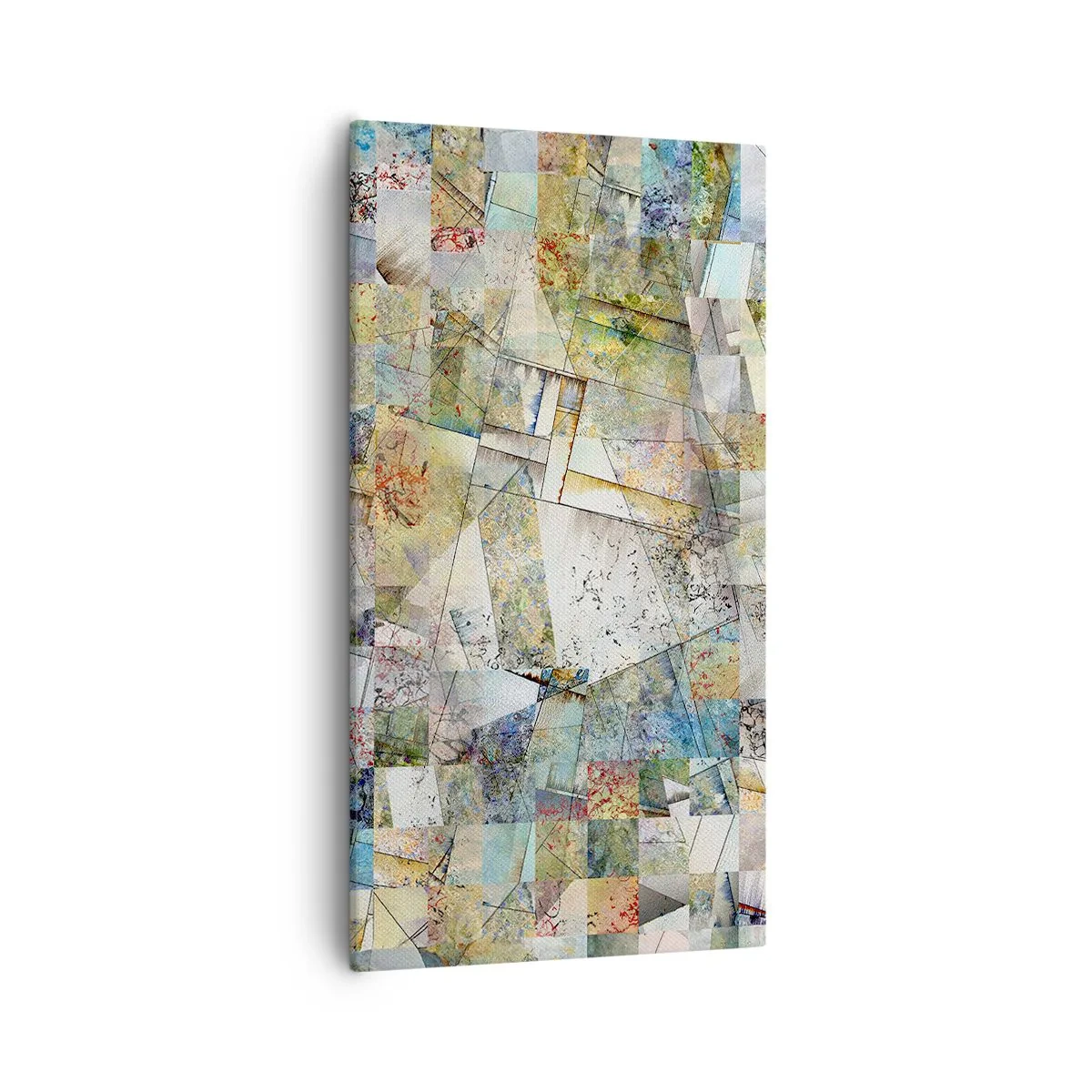 Obraz na plátně - Geometrické přeskupení - 55x100 cm