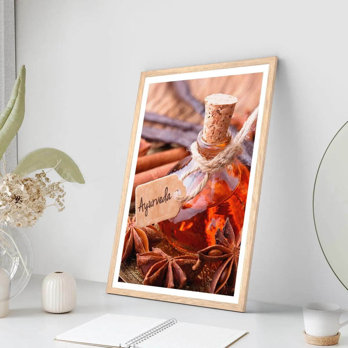 Plakát v rámu světlý dub - K jednotě těla a ducha - 61x91 cm