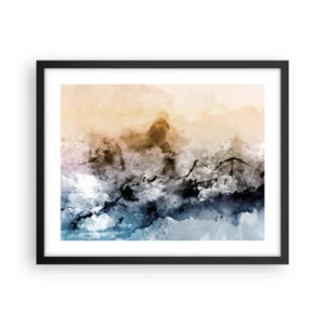 Plakát v černém rámu - Ponořené do mračna mlhy - 50x40 cm