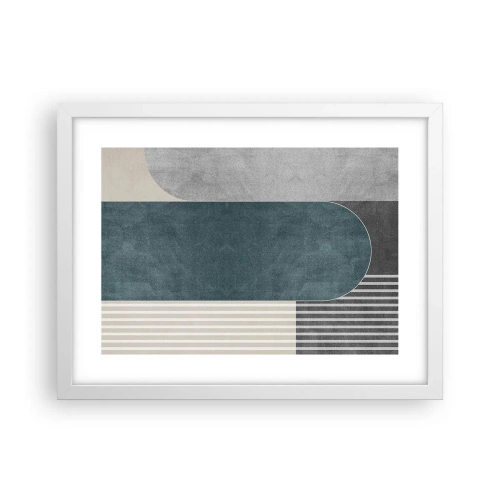Plakát v bílém rámu - Kompozice na úrovni - 40x30 cm