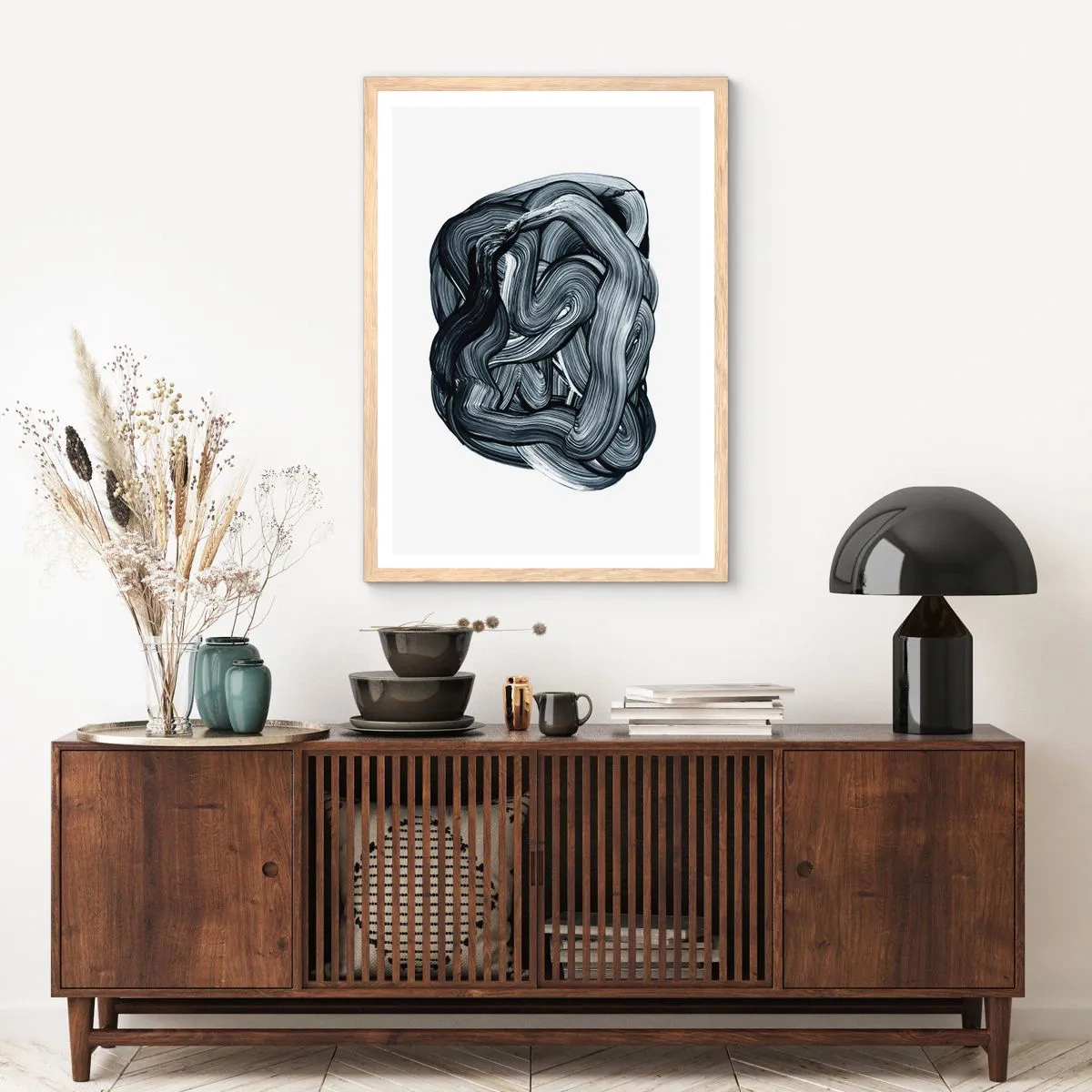 Plakát v rámu světlý dub - Není to tak jednoduché - 61x91 cm