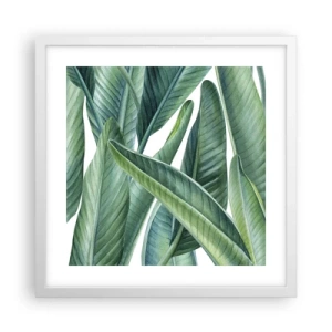 Plakát v bílém rámu - Prostě zelená - 40x40 cm