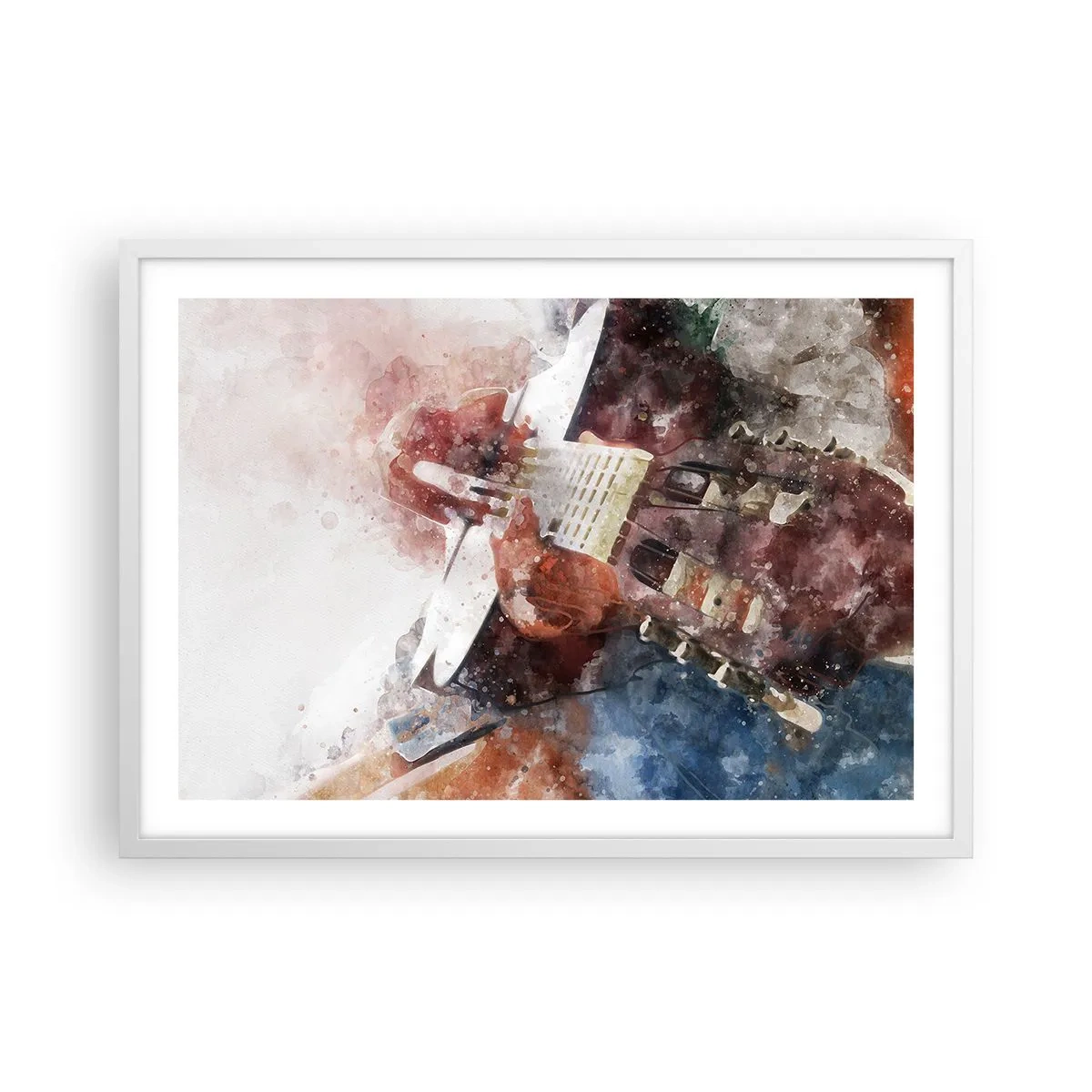 Plakát v bílém rámu - Co si o tom myslíš? - 70x50 cm