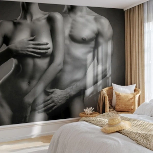 Fototapeta Premium Sand - Adam a Eva - Žena, Muž, Tělo - 250x175 cm