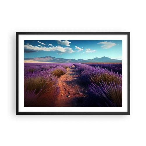 Plakát v černém rámu - Voňavá pole - 70x50 cm
