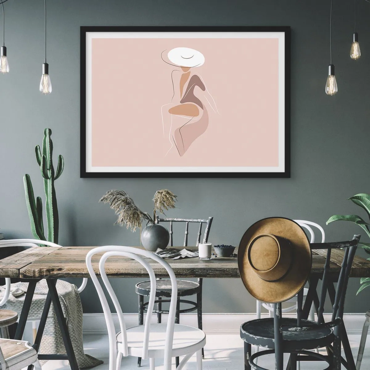 Plakát v černém rámu - Jak vypadá pravá dáma? - 70x50 cm
