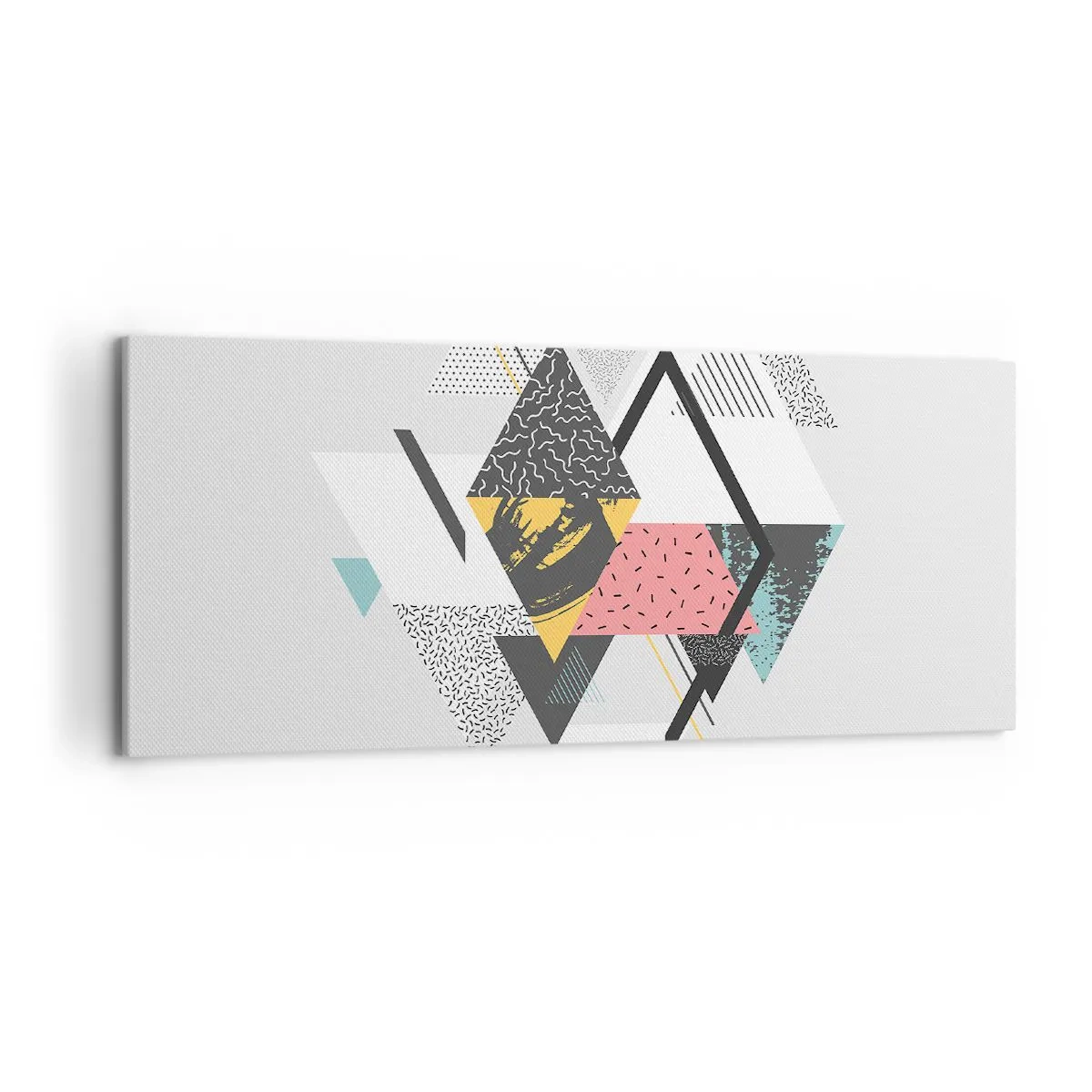 Obraz na plátně - Variace na trojúhelník a kosočtverec - 120x50 cm