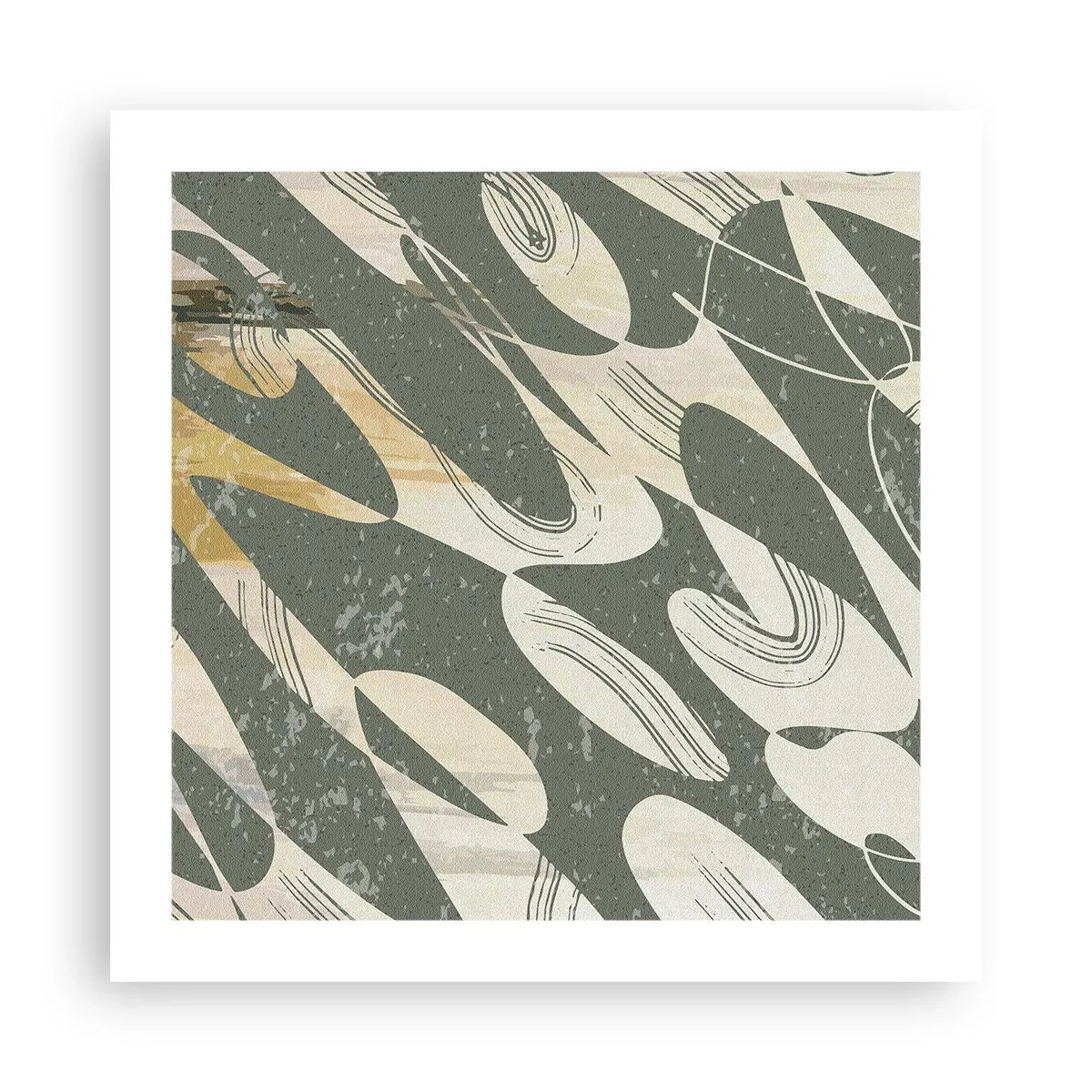 Plakát - Rytmizovaná abstrakce - 50x50 cm