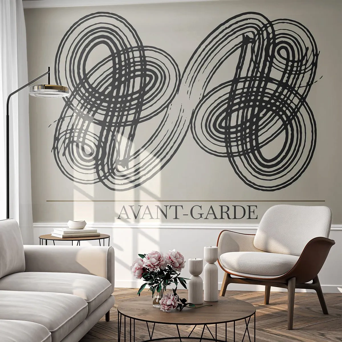 Fototapeta Samolepicí Deluxe Sticker - Vyšlo to spontánně - Minimalismus, skandinávský, Psaní - 400x280 cm