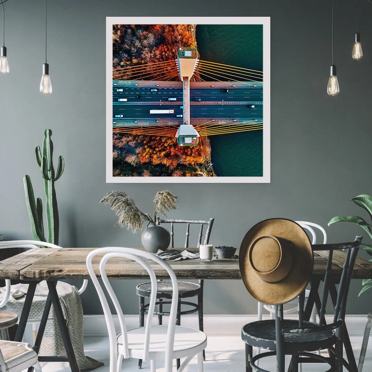 Plakát - Za vodami, za lesy - 40x40 cm