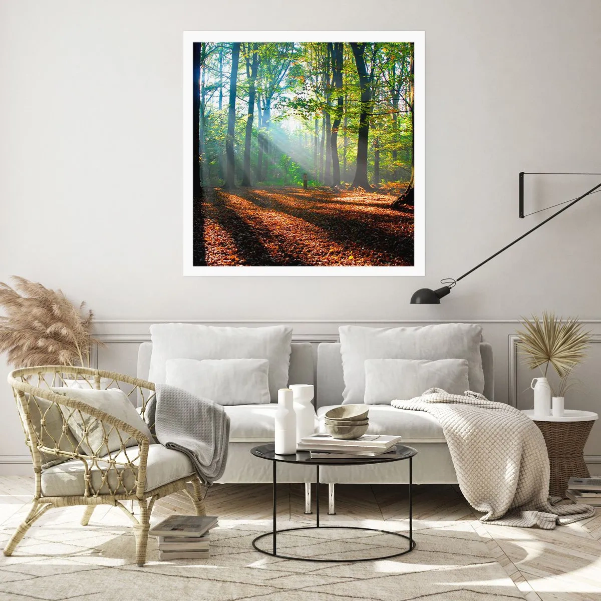 Plakát - Světla a stíny - 60x60 cm