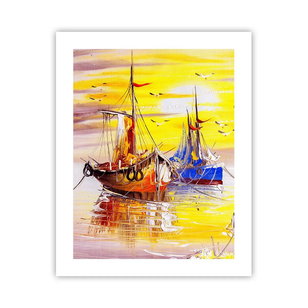 Plakát - Zasloužený odpočinek v přístavu - 40x50 cm