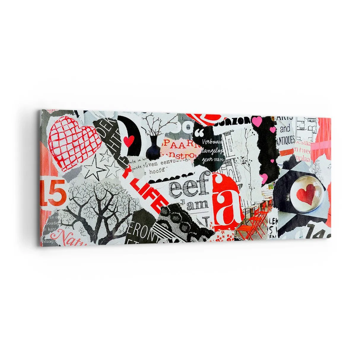 Obraz na plátně - Hipsterská koláž - 120x50 cm