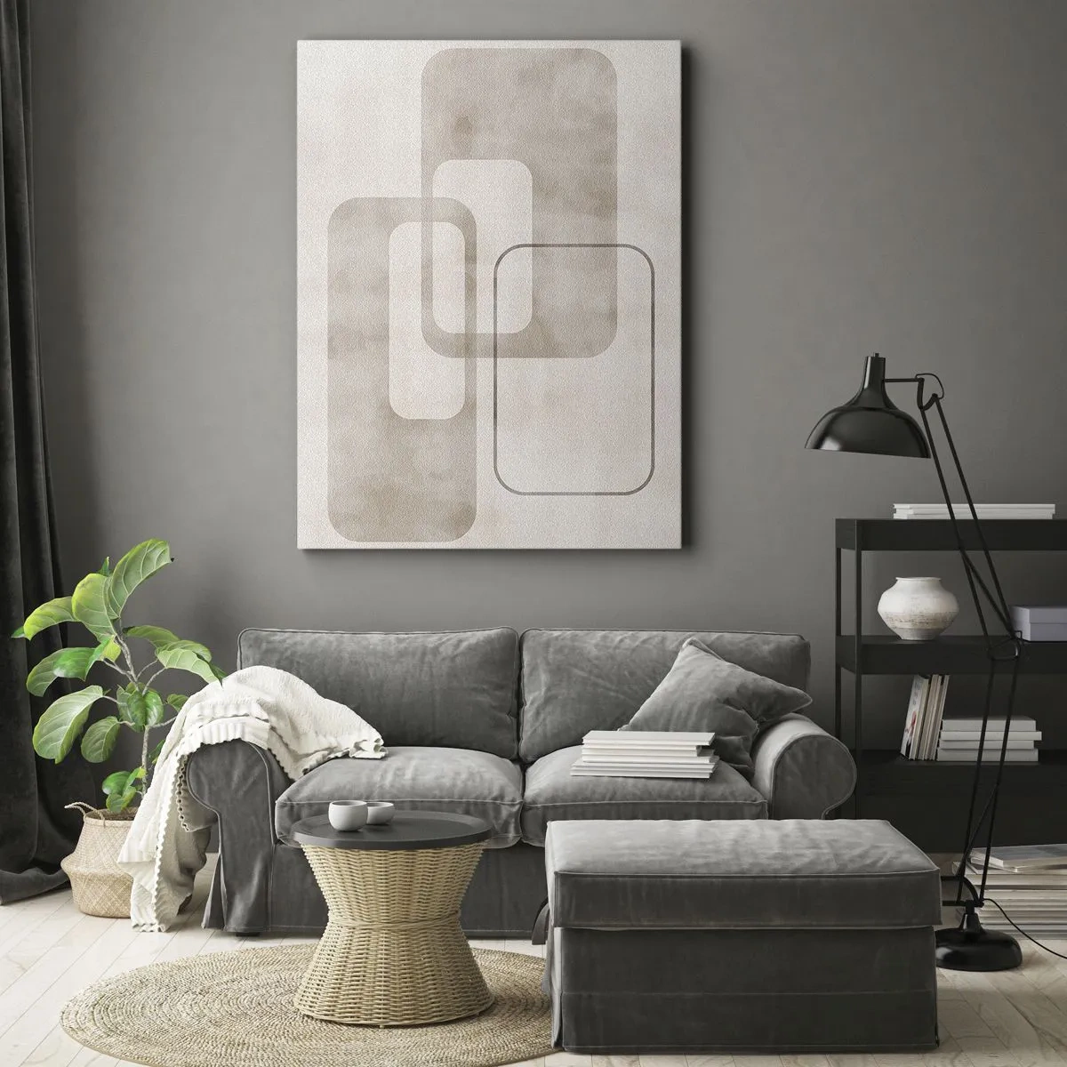 Obraz na plátně - Geometrická fuga - 50x70 cm