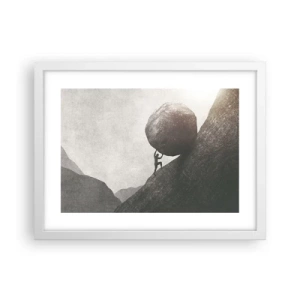 Plakát v bílém rámu - Věřím, proti vší naději - 40x30 cm