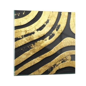 Obraz na skle - Vše plyne - 70x70 cm