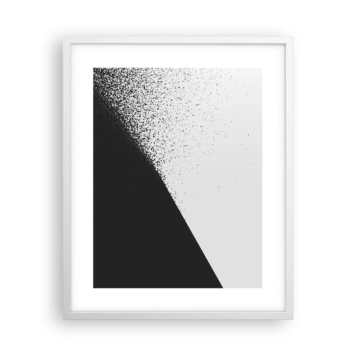 Plakát v bílém rámu - Rychleji a rychleji, více a více - 40x50 cm