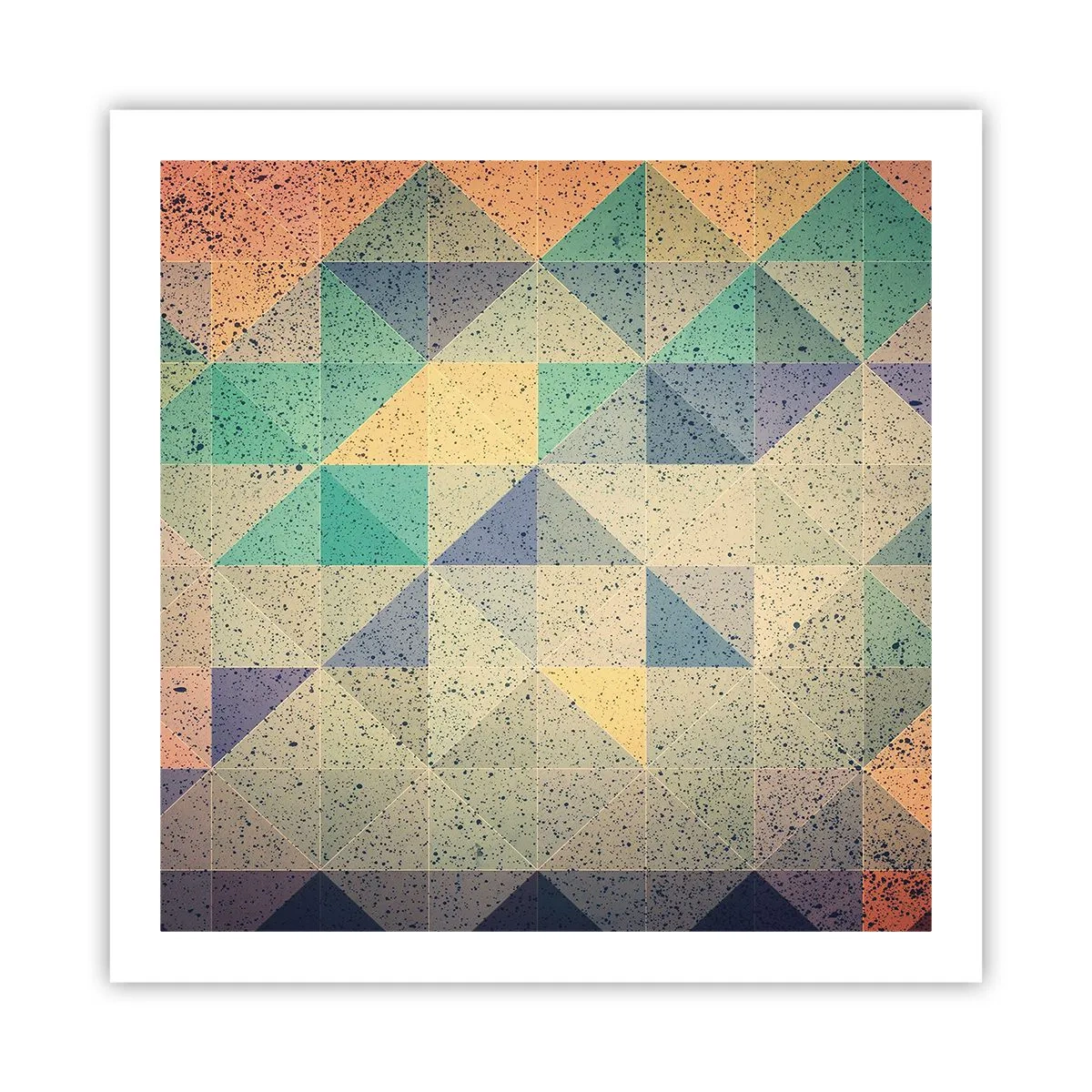 Plakát - Republika trojúhelníků - 60x60 cm