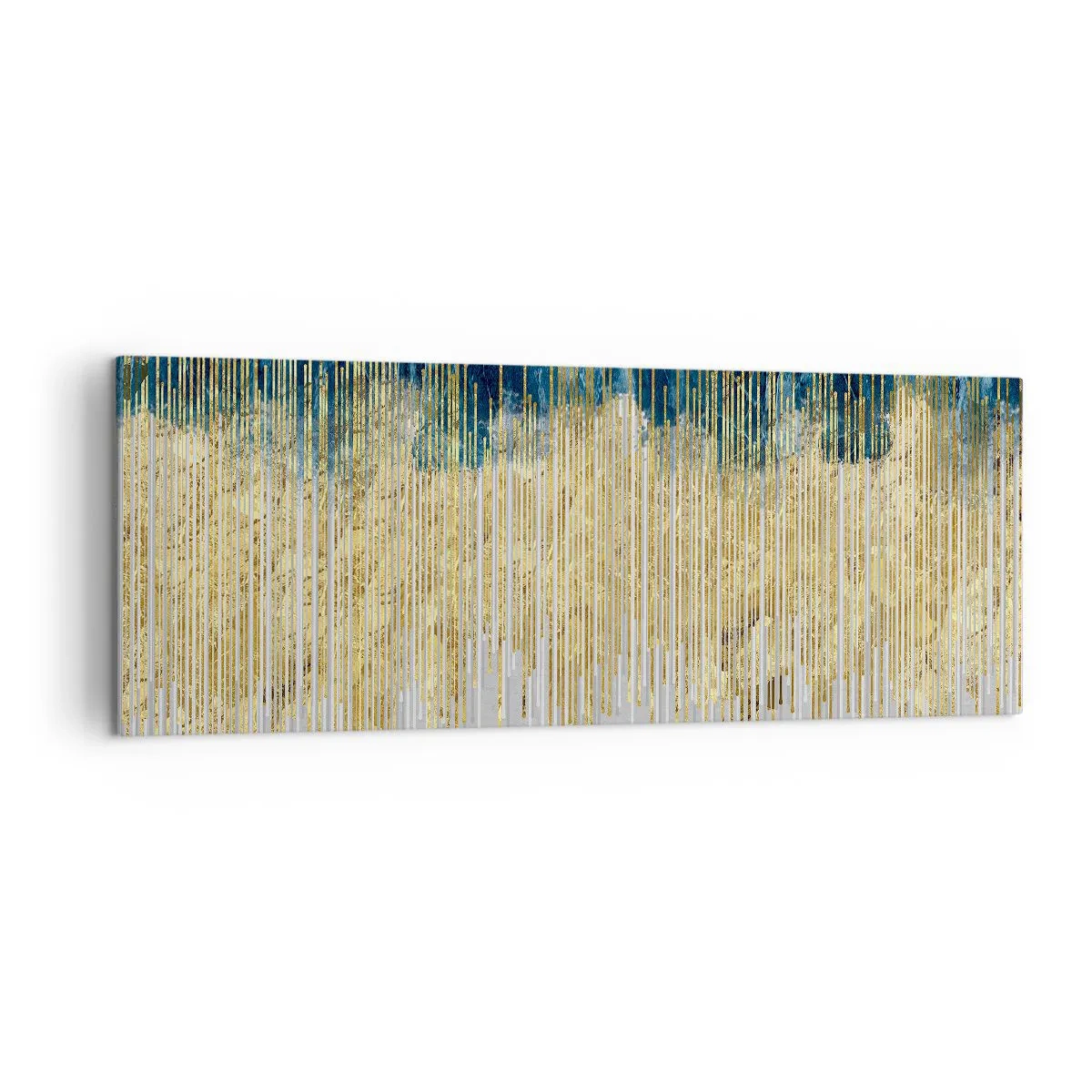 Obraz na plátně - Zlacená hranice - 140x50 cm