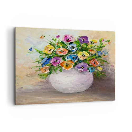 Obraz na plátně - Zátiší s bílou vázou - 120x80 cm