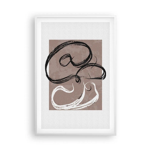 Plakát v bílém rámu - Kompozice – hledání úplnosti - 61x91 cm
