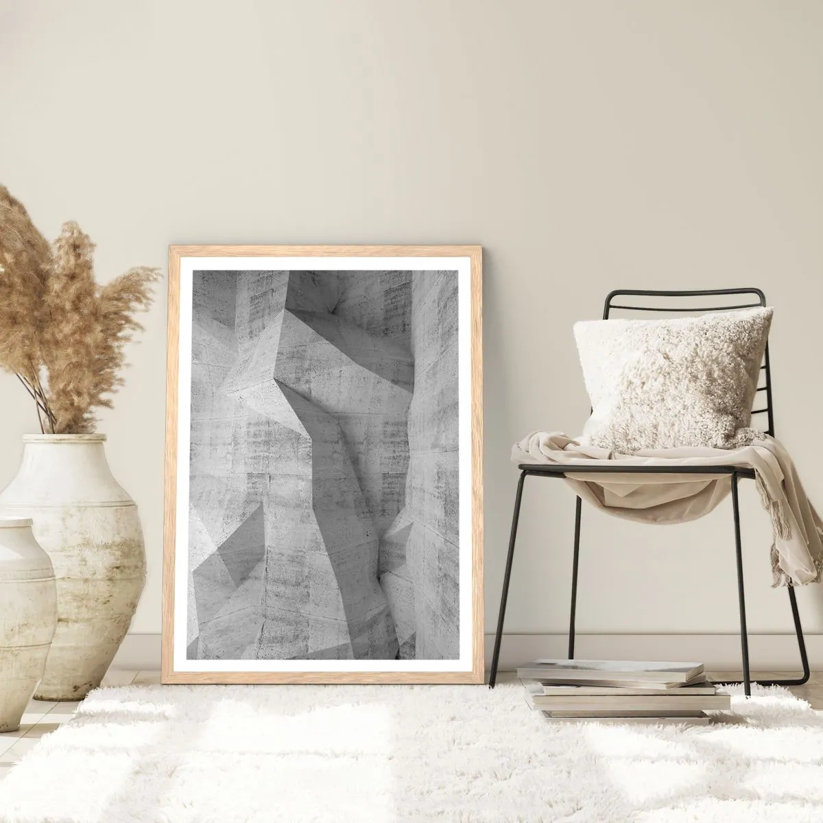 Plakát v rámu světlý dub - Skutečná výzva - 50x70 cm