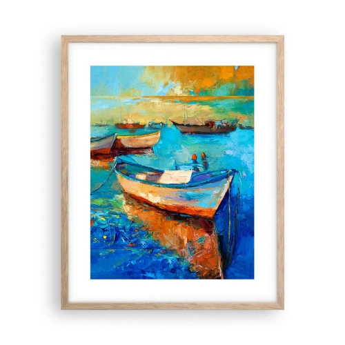 Plakát v rámu světlý dub - V jižním zálivu - 40x50 cm