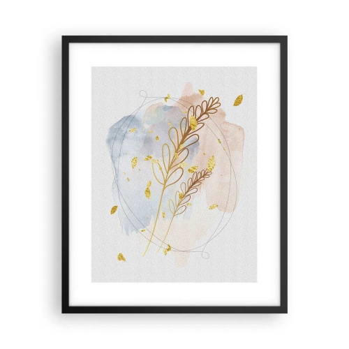 Plakát v černém rámu - Zlatý závan - 40x50 cm