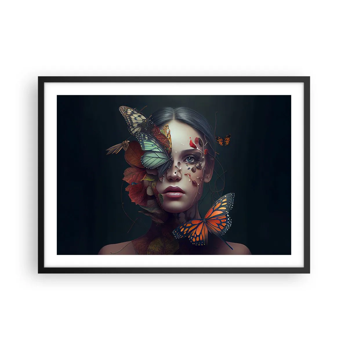 Plakát v černém rámu - Nádherná metamorfóza - 70x50 cm