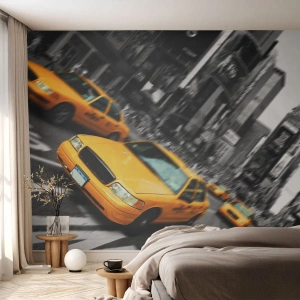 Fototapeta Standard Eco - Newyorské kapky slunce - Město, Ney Yorková, Taxi - 200x140 cm