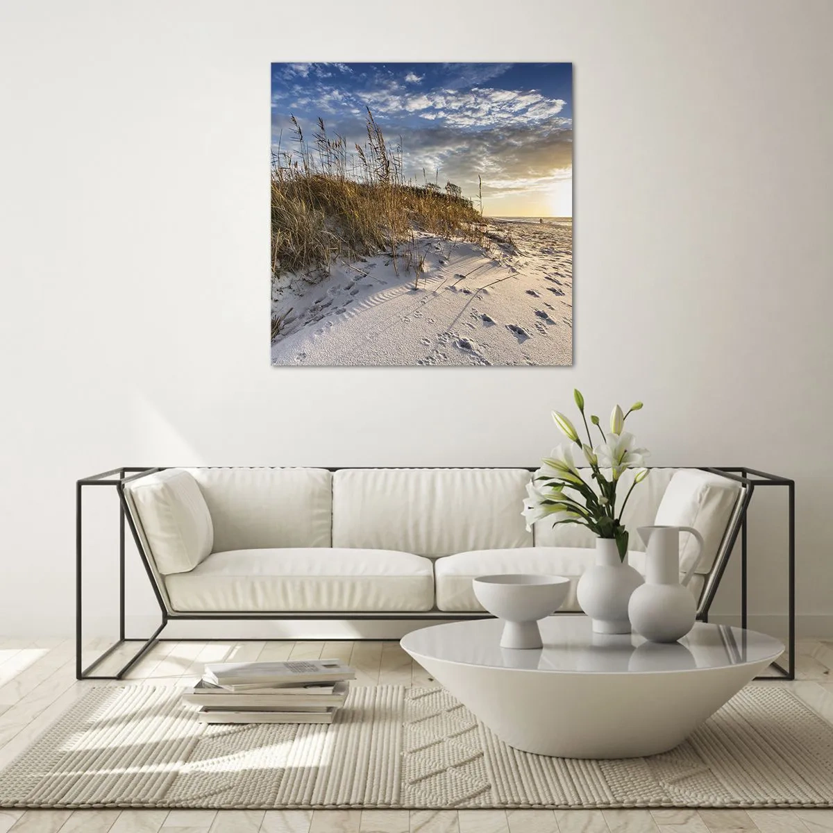 Obraz na skle - Pozvánka na procházku - 70x70 cm