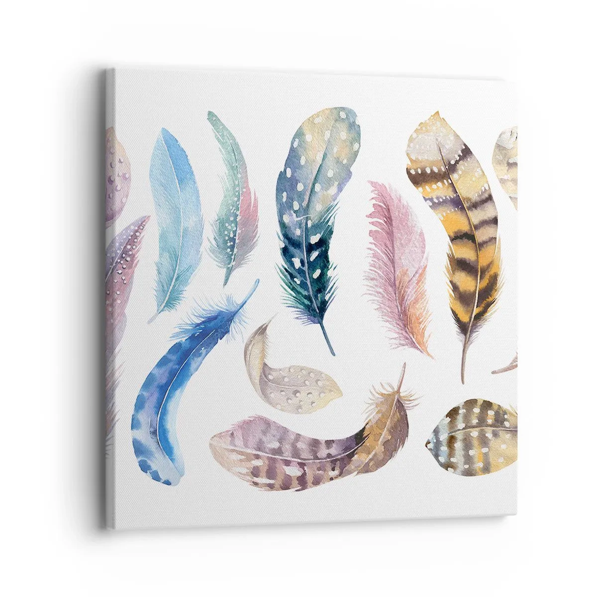 Obraz na plátně - Lehké, strakaté a vícebarevné - 30x30 cm