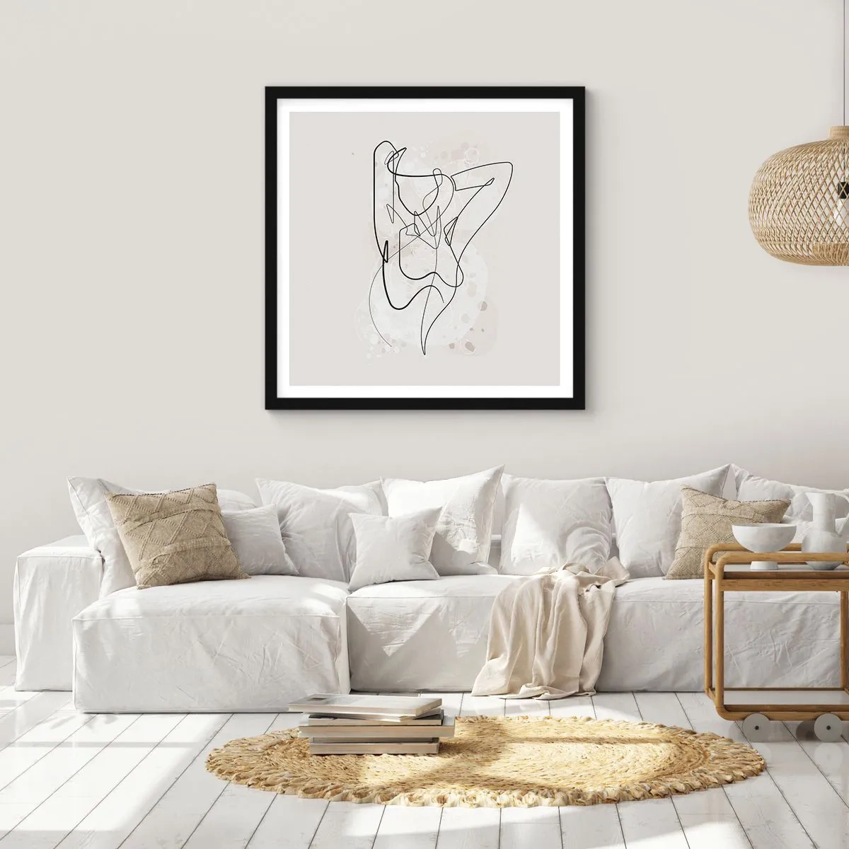 Plakát v černém rámu - Umění svádění - 60x60 cm