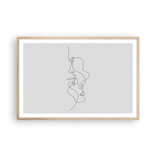 Plakát v rámu světlý dub - Žár vášnivých tužeb - 91x61 cm
