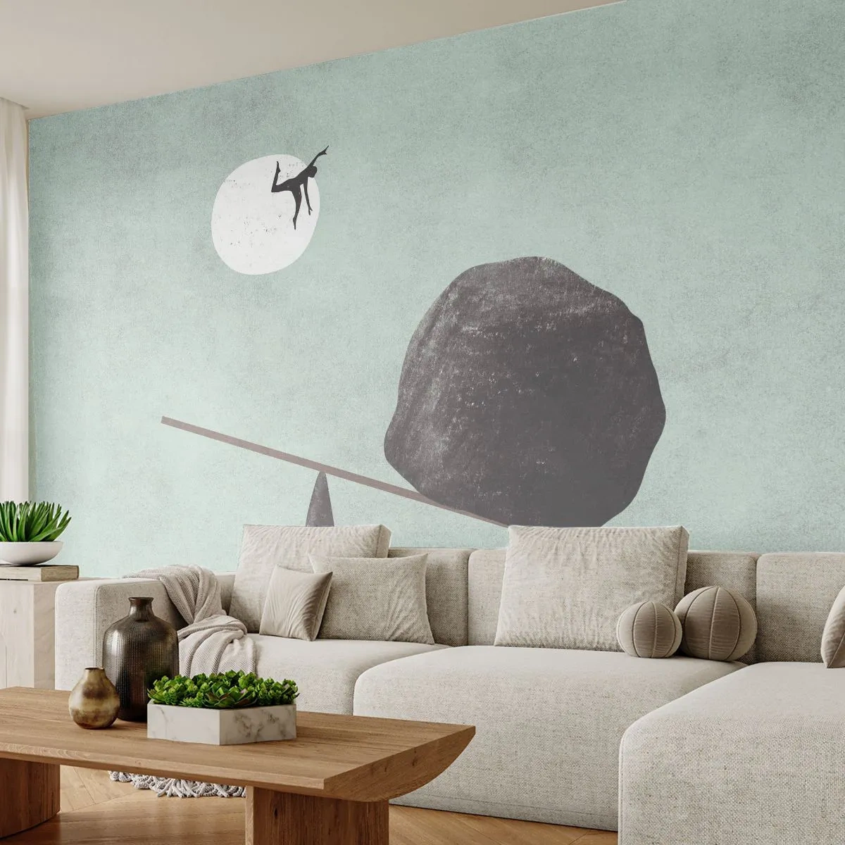 Fototapeta Samolepicí Deluxe Sticker - Splněný sen - Abstrakce, Kus, Muž - 150x105 cm