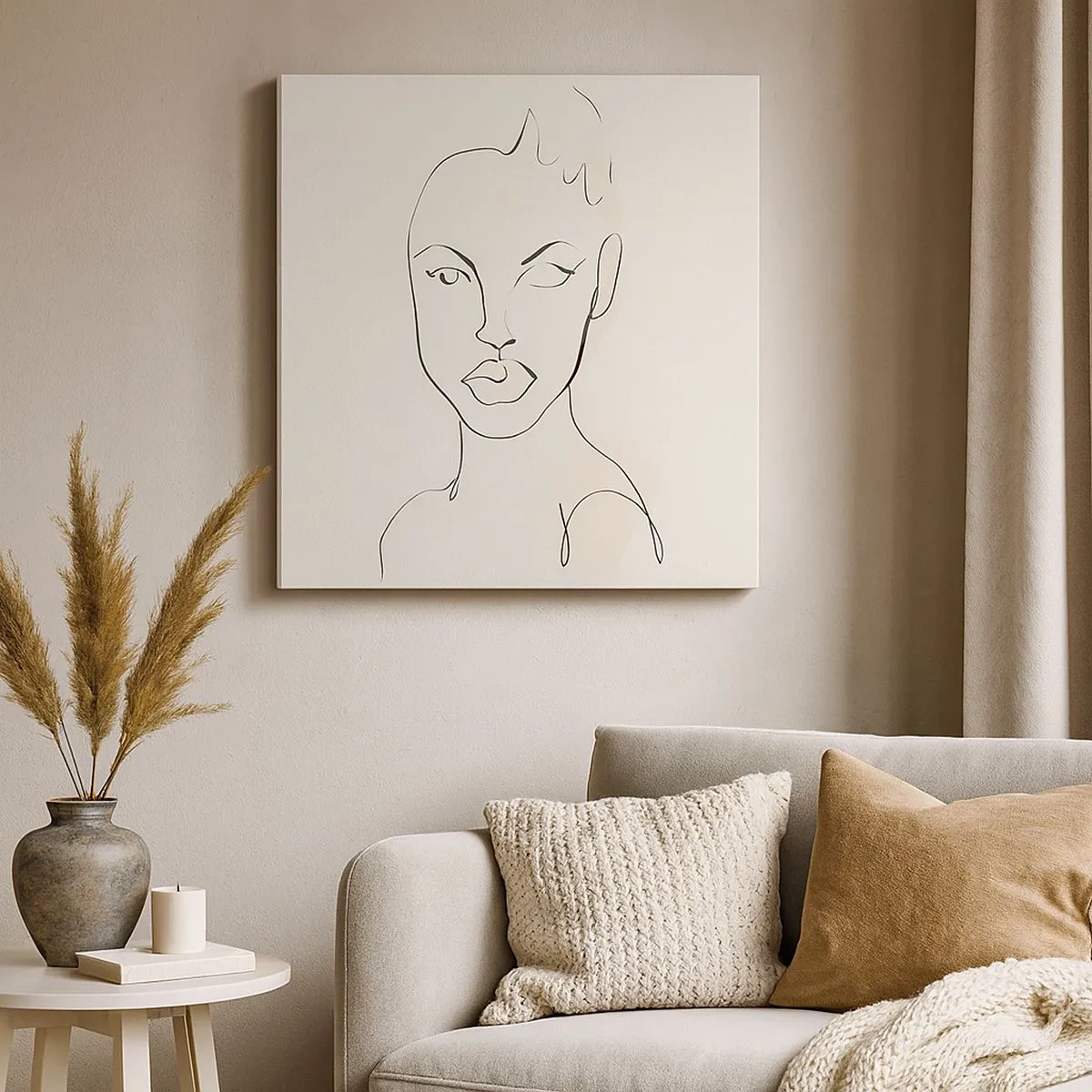 Obraz na plátně - Obrys smyslnosti - 30x30 cm