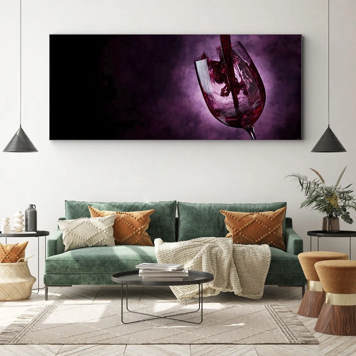 Obraz na plátně - Šarlatová? Karmín? Ne, rubín. - 140x50 cm
